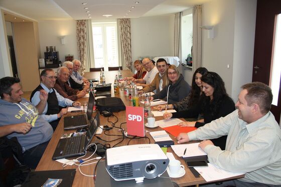 Bei der Arbeit: Der SPD Kreisvorstand